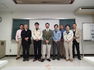 Me, with staff at institute in Eniwa, with Dr. Urabe on the left, and Dr. Nagata third from left.
